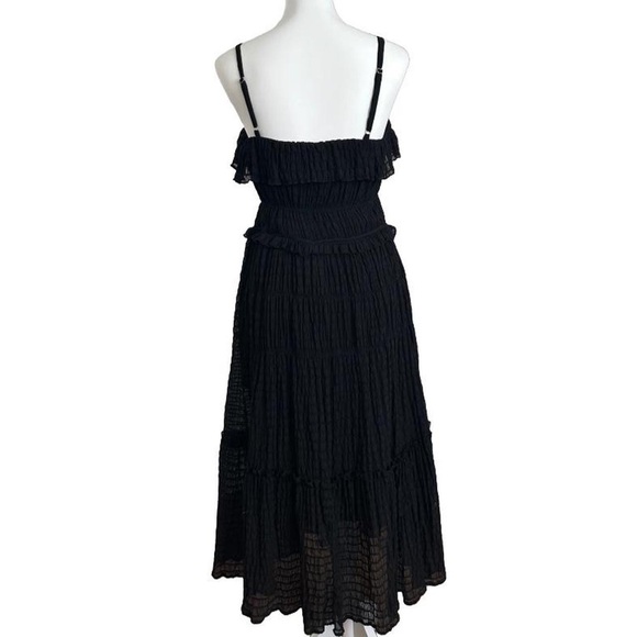 ⭐️& MERCI - BLACK TIERED CHIFFON MAXI DRESS⭐️ - Picture 4 of 6